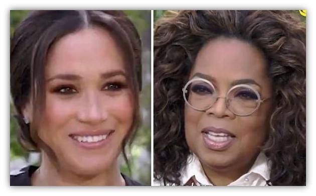 Meghan Markle and Oprah Winfrey
