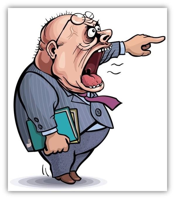 angry cartoon man 